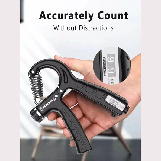 Adjustable Hand Grip Strengthener with Counter