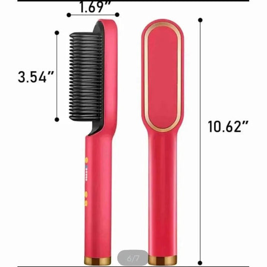 Professional Electric Hair Straightening Brush: Fast Heating, Anti-Scald, Family-Safe Styling